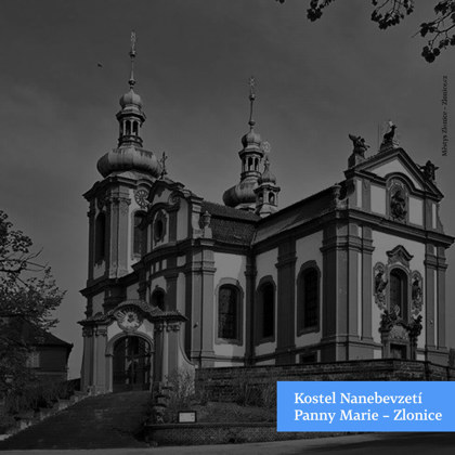 Propagační e-book: Antonín Dvořák Symfonie č. 1 c moll „Zlonické zvony“, kostel ve Zlonicích