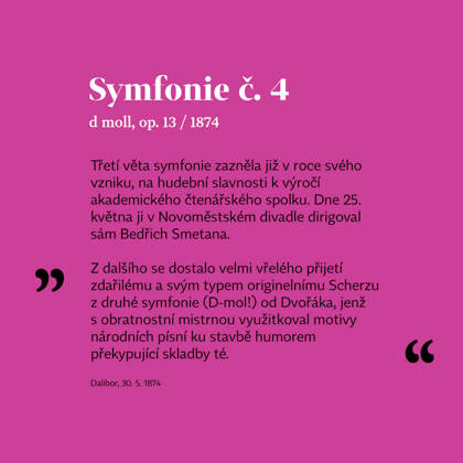 Propagační e-book: Antonín Dvořák Symfonie č. 4 d moll