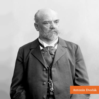 Propagační e-book: Antonín Dvořák Symfonie č. 9 e moll „Z nového světa“, portrét Antonína Dvořáka