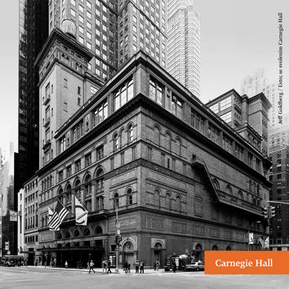 Propagační e-book: Antonín Dvořák Symfonie č. 9 e moll „Z nového světa“, fotografie Carnegie Hall